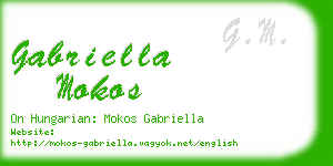 gabriella mokos business card